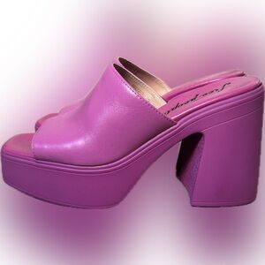 Free people Zoe Platform in Pink Orchid